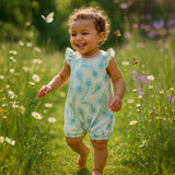 Peacock Frill Romper