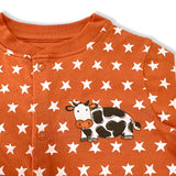 Pumpkin Star Button Babygrow