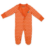Pumpkin Star Button Babygrow