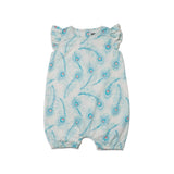 Peacock Frill Romper