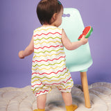 Chevron Kiwi Turtle Jumpsuit