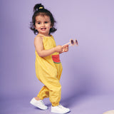 Mustard Whale Melon Jumpsuit