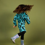 PETROL CHAMELEON SWEAT DRESS