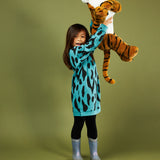 PETROL CHAMELEON SWEAT DRESS