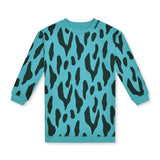 PETROL CHAMELEON SWEAT DRESS