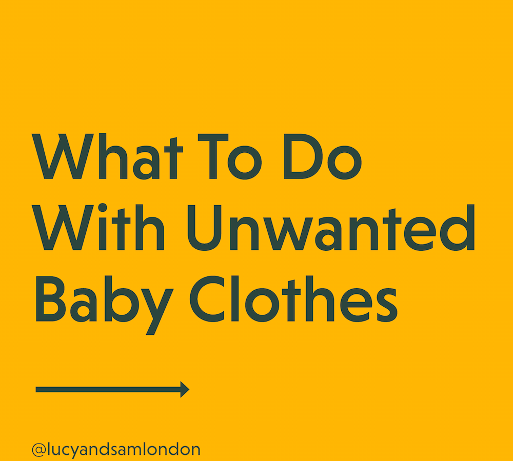 Recycle Week: What To Do With Unwanted Baby Clothes