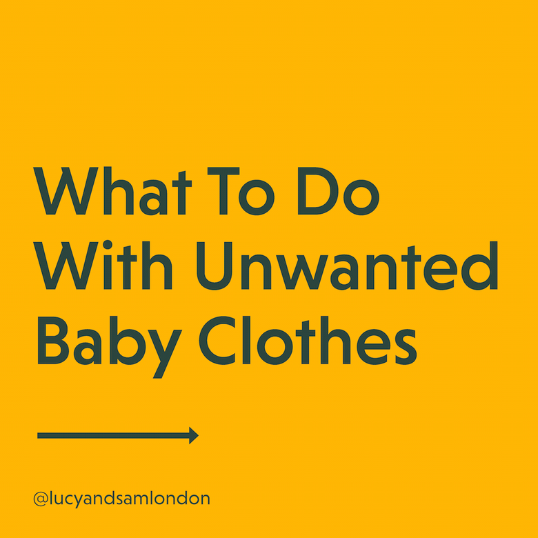 Recycle Week: What To Do With Unwanted Baby Clothes