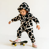 Cow Reversible Hooded Top