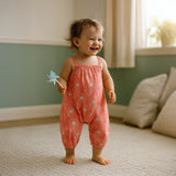 Peacock Woven Romper