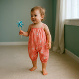 Peacock Woven Romper