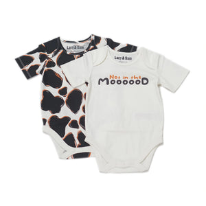 Cow Two Pack Bodysuits