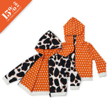 Cow Reversible Hooded Top