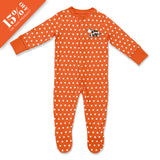Pumpkin Star Button Babygrow