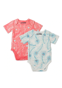 Peacock Two Pack Bodysuits - Lucy & Sam