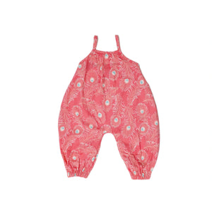 Peacock Woven Romper