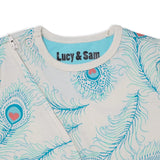 Peacock Zip Babygrow