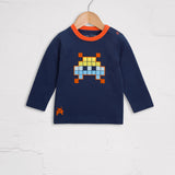 Space Invader Tee and Harem Jogger Set - cool baby clothes by lucy & sam