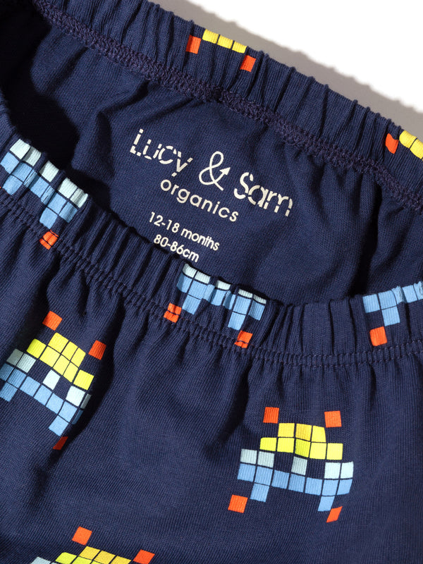 Space Invader Tee and Harem Jogger Set - cool baby clothes by lucy & sam