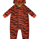 TIGER HOODED ROMPER