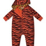 TIGER HOODED ROMPER