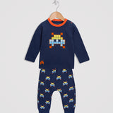 Space Invader Tee and Harem Jogger Set - cool baby clothes by lucy & sam