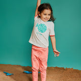 Lucy & Sam Colourful 2 pack organic leggings