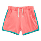 Lucy & Sam Coral and turqoise baby and kids organic vest and shorts