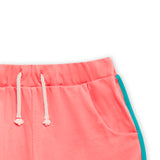 Lucy & Sam Coral and turqoise baby and kids organic vest and shorts