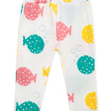 Lucy & Sam Colourful 2 pack organic leggings