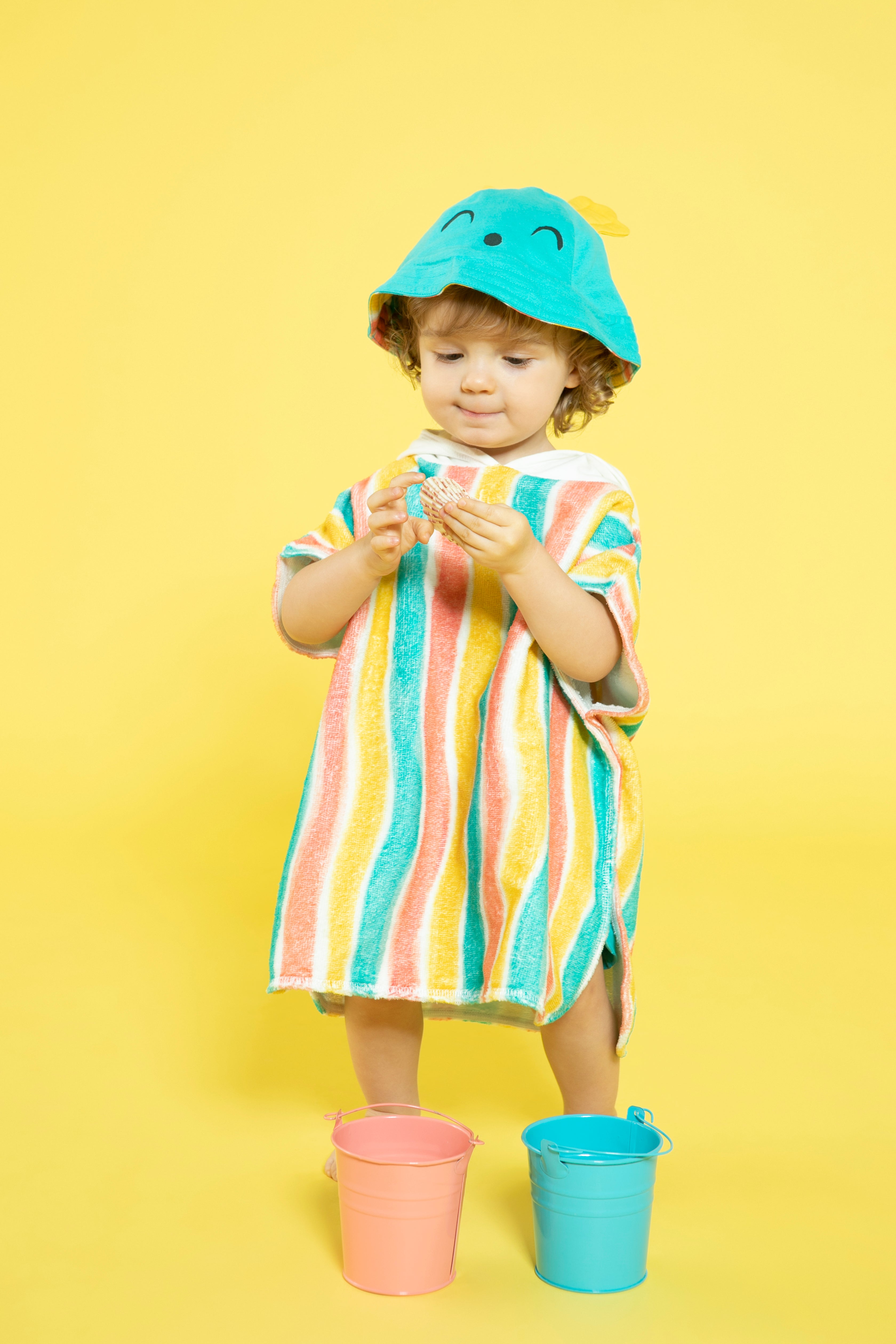 Lucy & Sam turqoise baby and kids organic sun hat