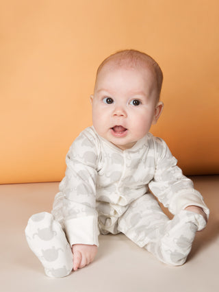Elephant Footed Babygrow - cool baby clothes by lucy & sam