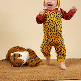 YELLOW CHEETAH TRAPPER HAT
