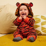 TIGER HOODED ROMPER