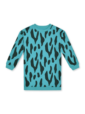 PETROL CHAMELEON SWEAT DRESS